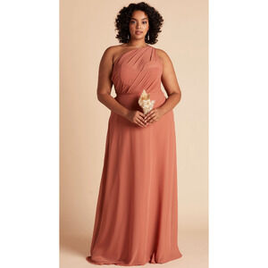 Birdy Grey Kira Chiffon Dress in Terracotta NWOT Small